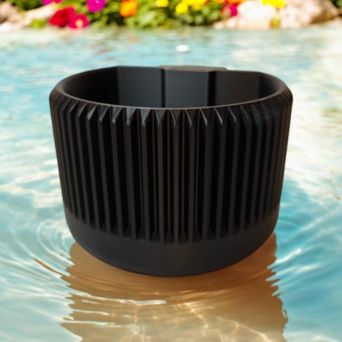 CapillaPoni Ribbed  kapillare Vase front