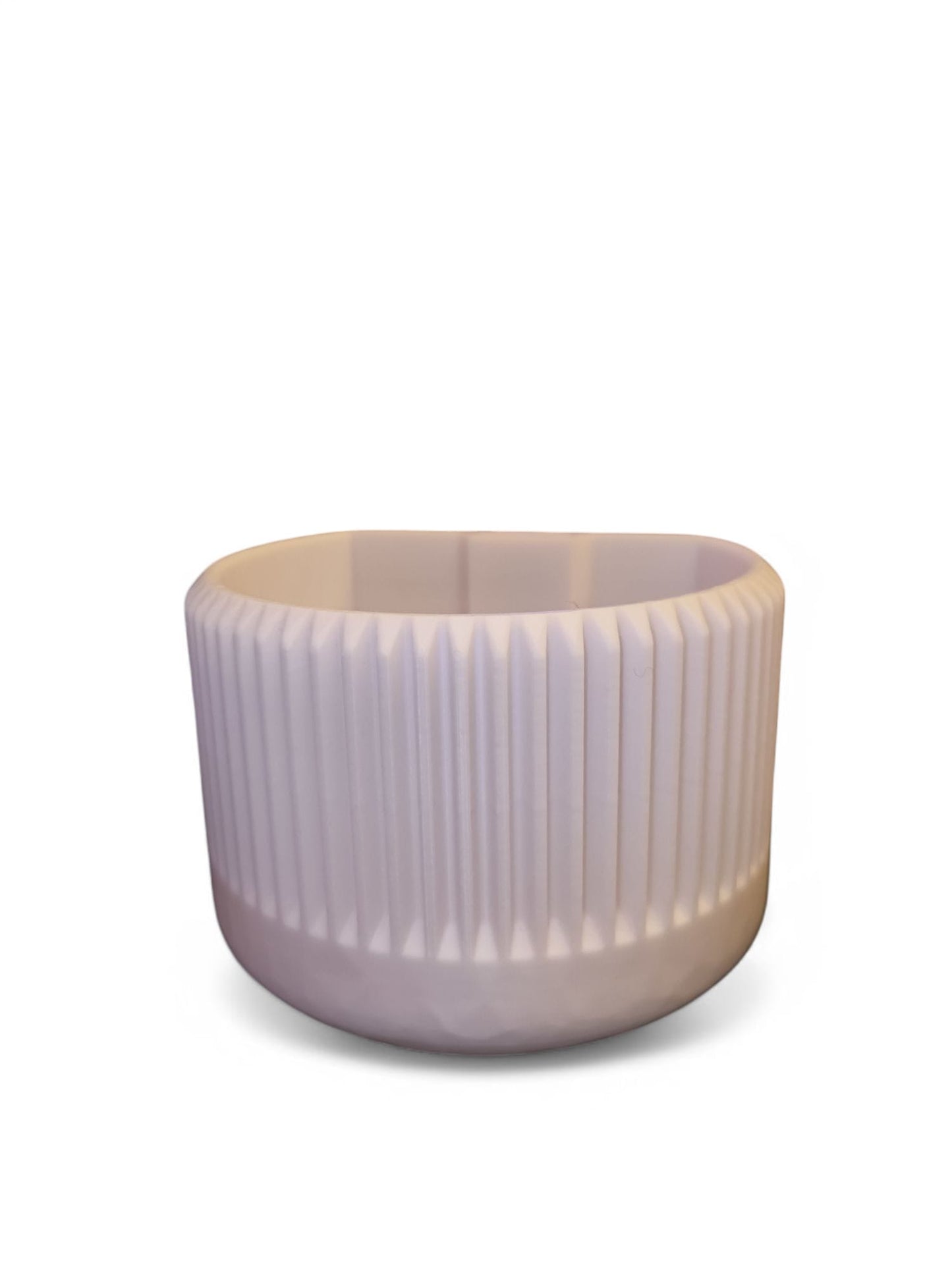 CapillaRibbed Aquaponische Vase von Aquariengarten white