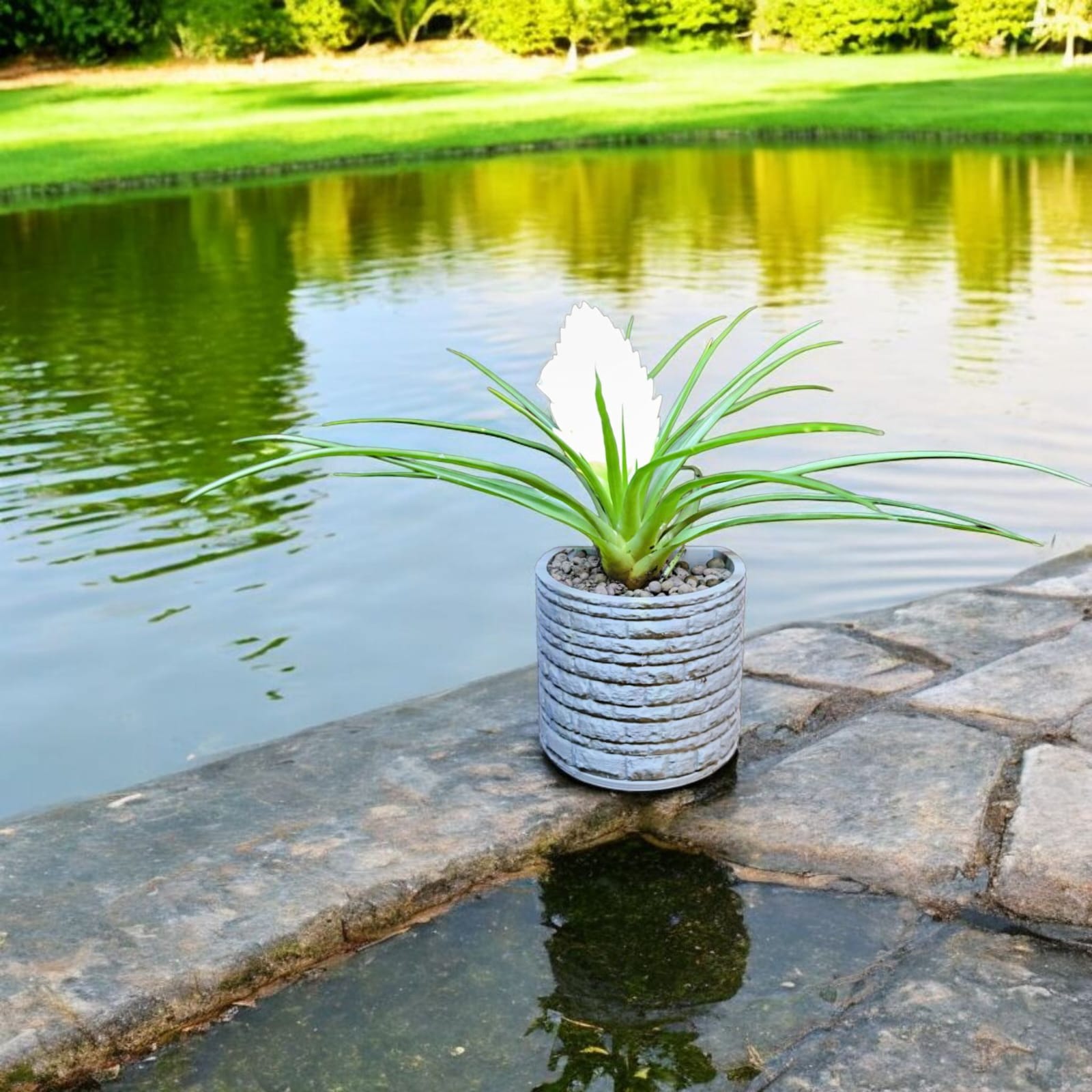 CapillaSpring_Vase_in_Brunnenoptik_bepflanzt_2